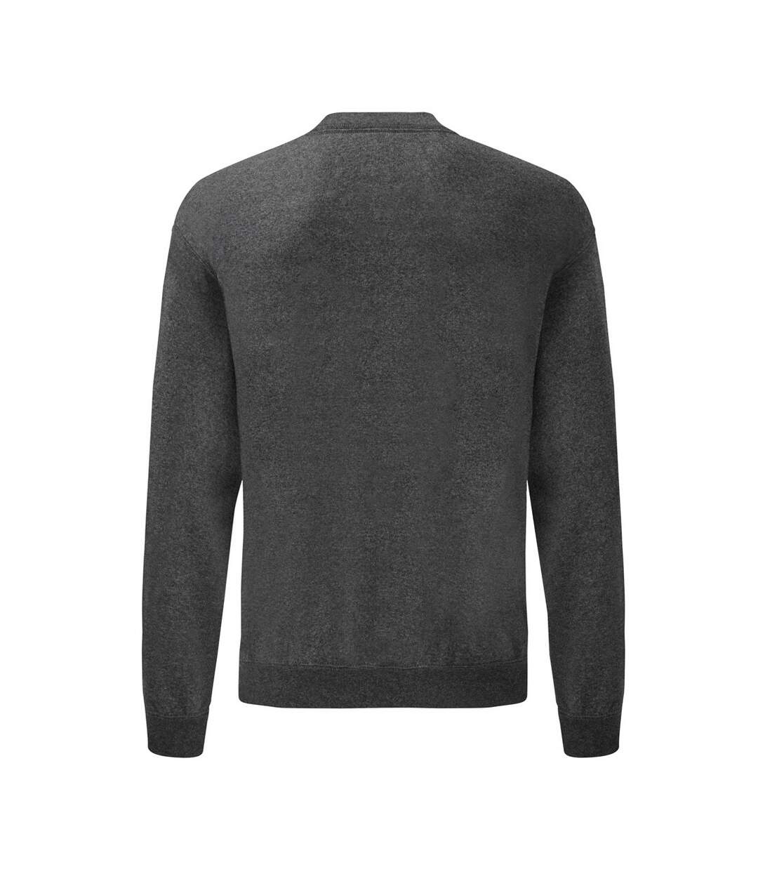 Sweat homme gris foncé chiné Fruit of the Loom