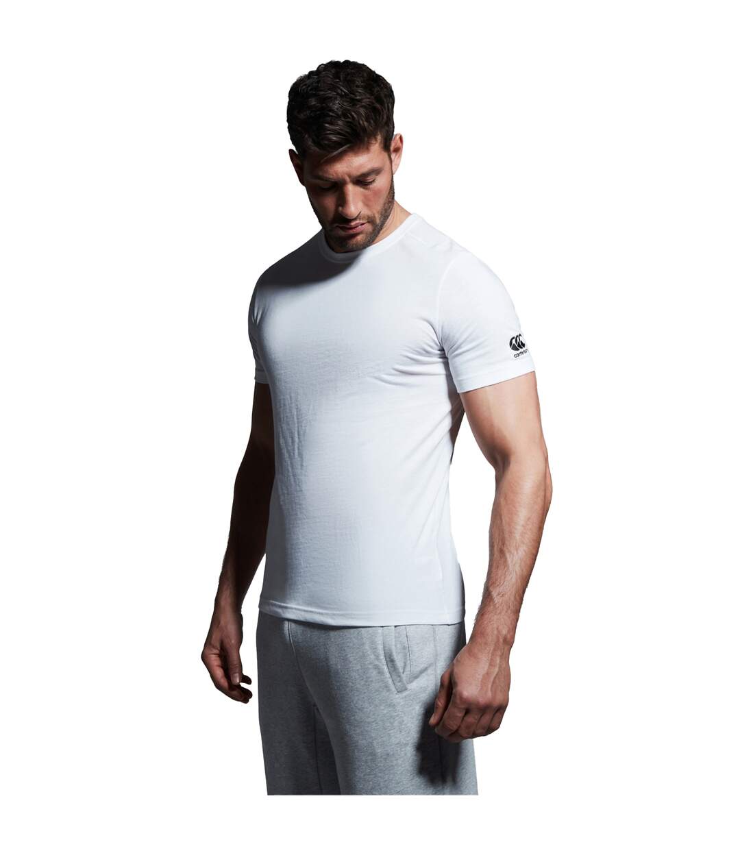 Mens Club Plain T-shirt White Canterbury-1