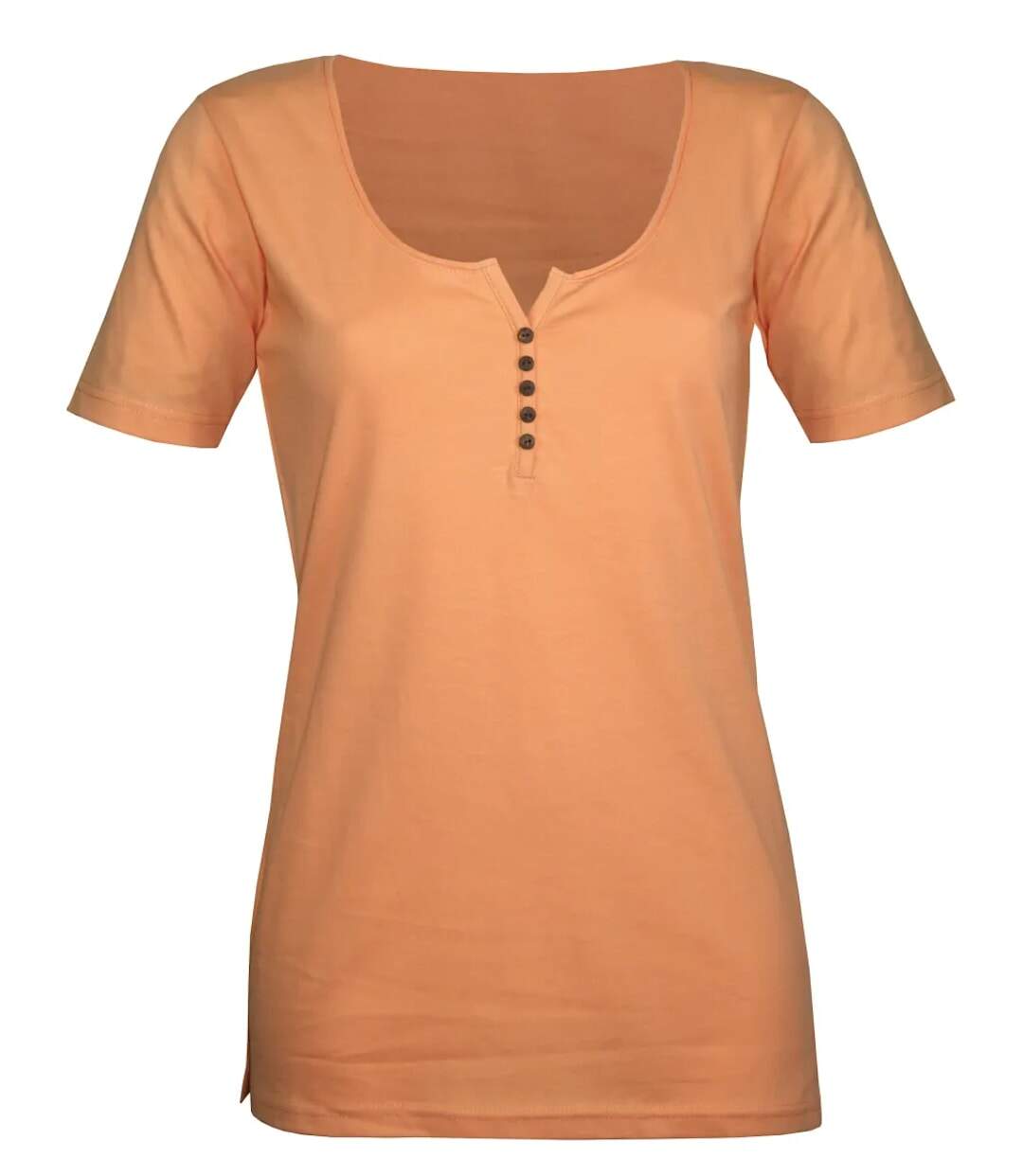 Tee-shirt MAYFLOWER DETROIT1 en coton bio : douceur et style col boutonné orange-5