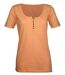 Tee-shirt MAYFLOWER DETROIT1 en coton bio : douceur et style col boutonné orange-5