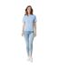 Unisex adult sierra recycled cotton lightweight t-shirt sky blue Iqoniq-3