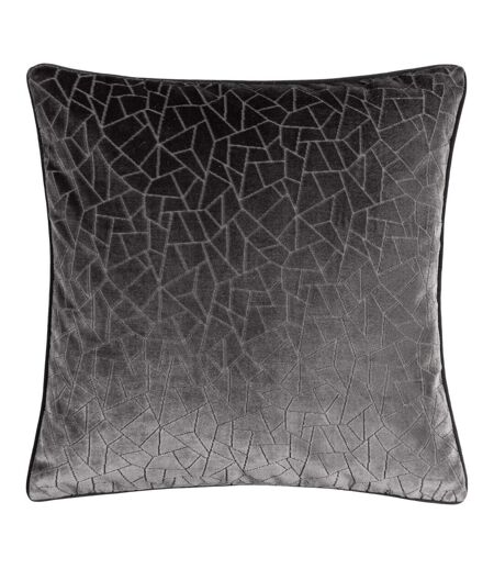 Malans piped velvet cut cushion cover 45cm x 45cm stargazer grey Hoem