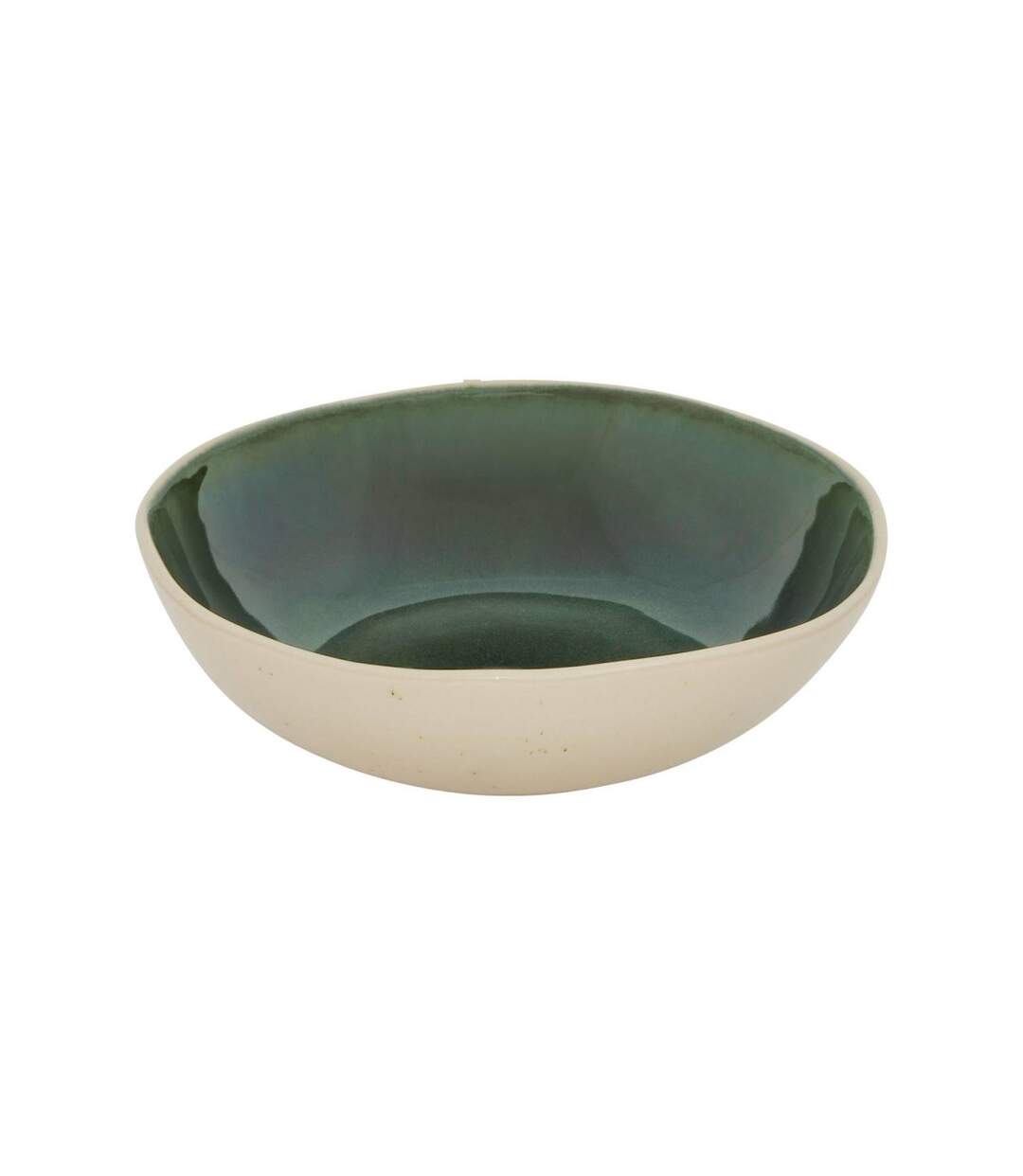 Lot de 6 Assiettes Creuses en Faïence Wonja 19cm Vert-2