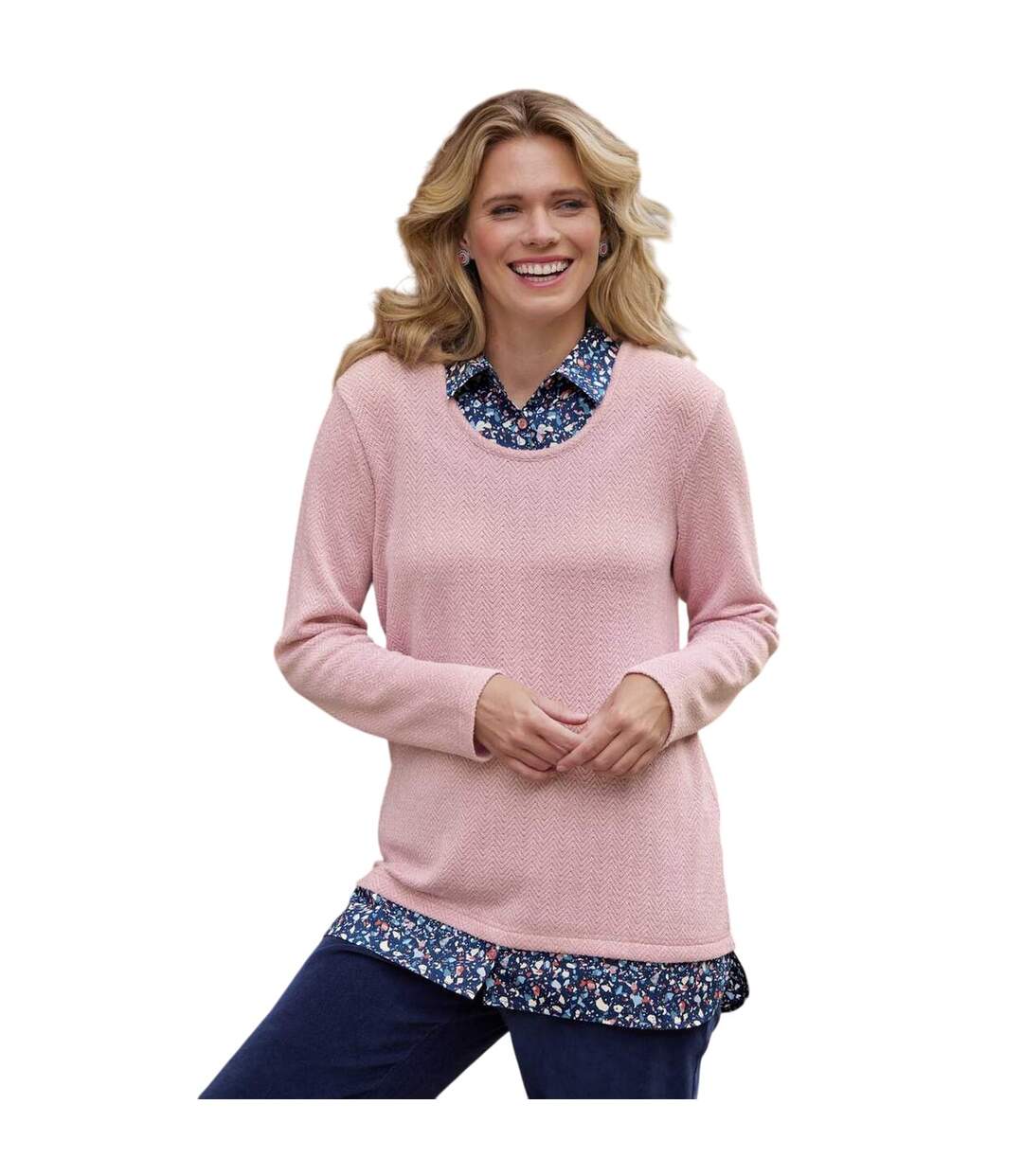 Pull femme rose Atlas for Women-2