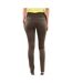 Pantalon Slim Kaki enduit Femme Morgan Palona - 34