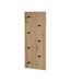 Patère Murale Double Miranda 80cm Chêne & Noir-4