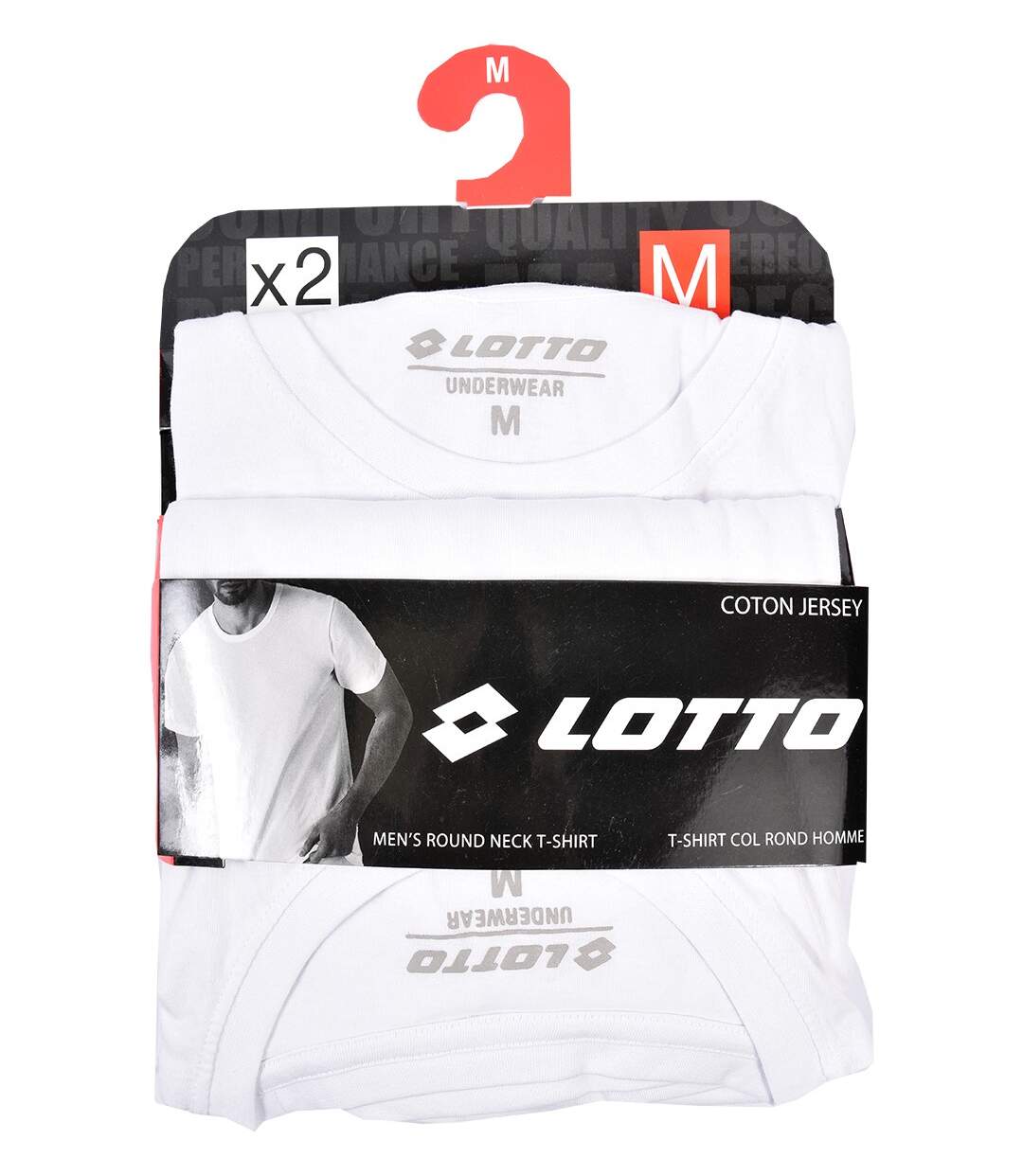 T Shirt LOTTO Pack de 2 Col Rond 0418