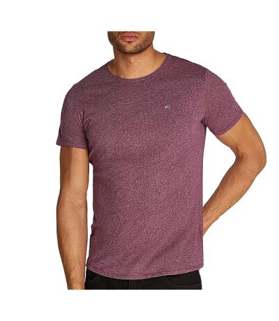 T-shirt violet homme tommy hilfiger  slim jaspe - m