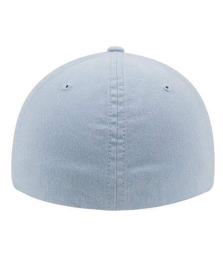 Flexfit Garment Washed Cotton Dad Baseball Cap (Light Blue)