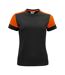 T-shirt Femme Noir Orange Printer PRIME-1