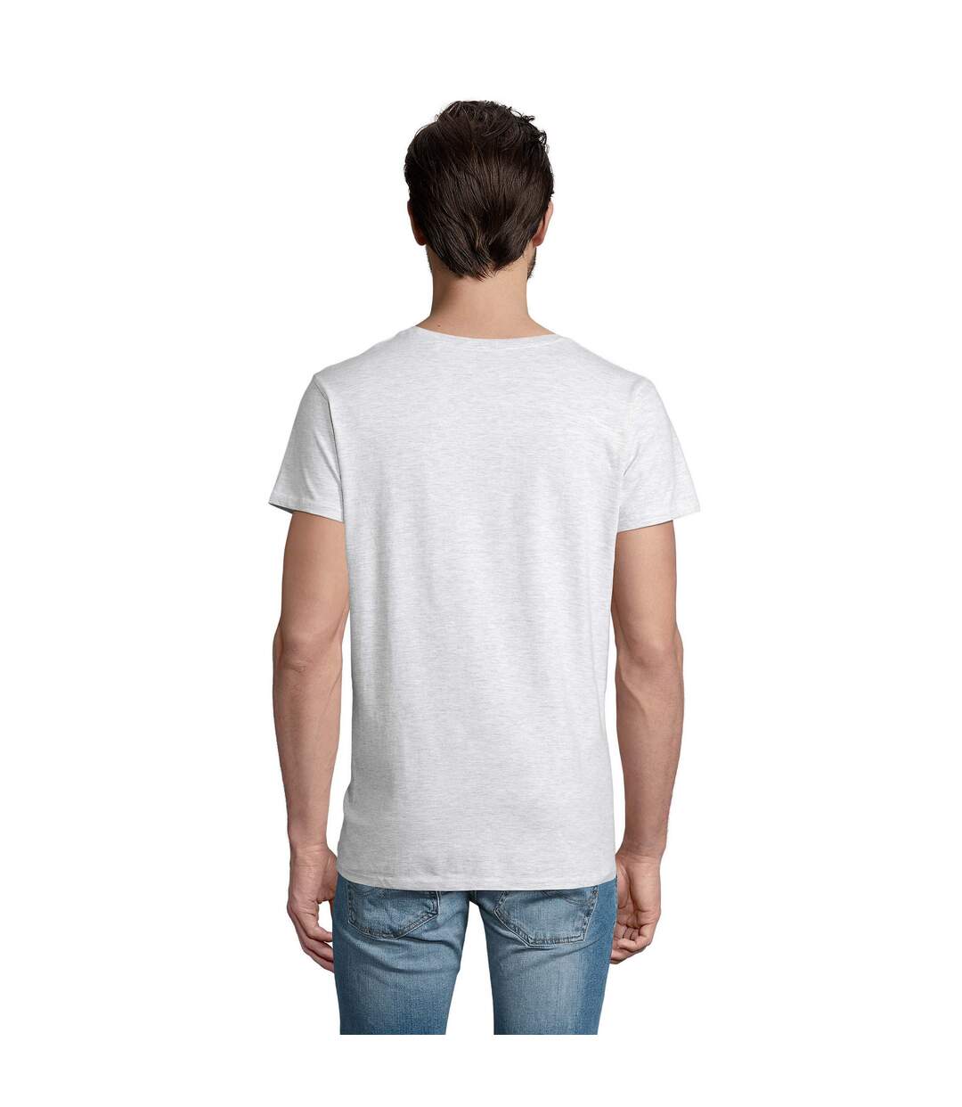 T-shirt Crusader Homme Cendre SOLS-3