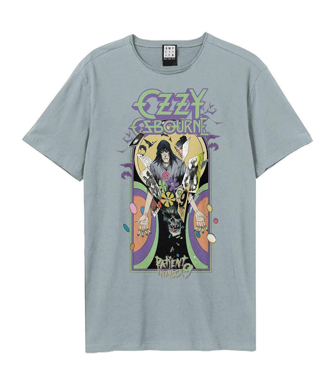 Unisex Adult Bounty No9 Ozzy Osbourne T-shirt Strange Blue Amplified-1