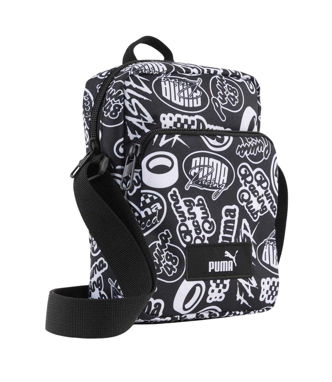 Academy All-over Print Crossbody Bag One Size Black Puma-3
