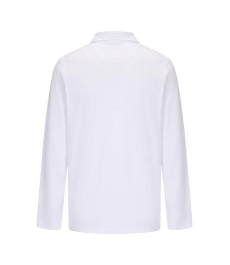 Polo De Cricket Manches Longues Motif/style Logo Homme Crème Slazenger