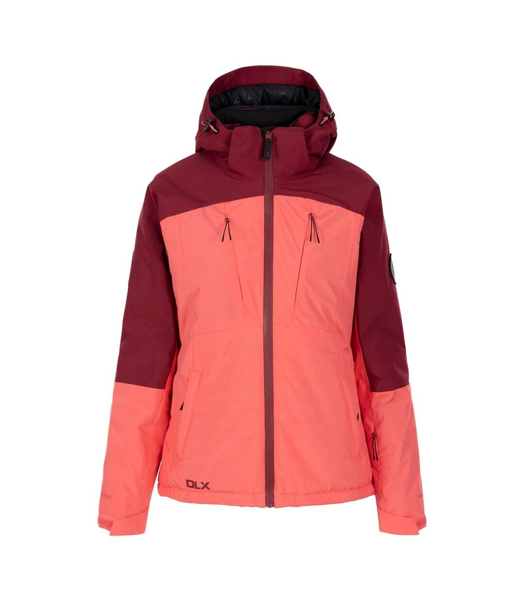 Blouson de ski emilia femme pêche rose Trespass Trespass