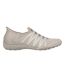 Womens/ladies Breathe Easy Roll With Me Trainers Taupe Skechers-3
