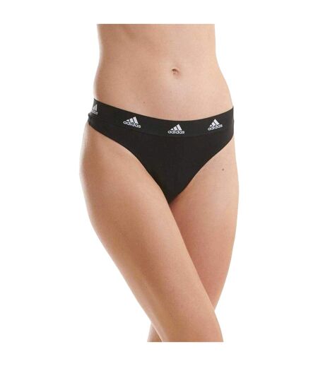 Lot De 3  Strings Sport Femme Noir Adidas