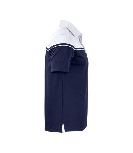 Polo Motif/style Blocs De Couleurs Seabeck Homme Bleu Marine Foncé Blanc Cutter & Buck