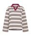 Haut De Rugby Motif/style Rayures Horizontales Femme Marron 4th & Reckless-1