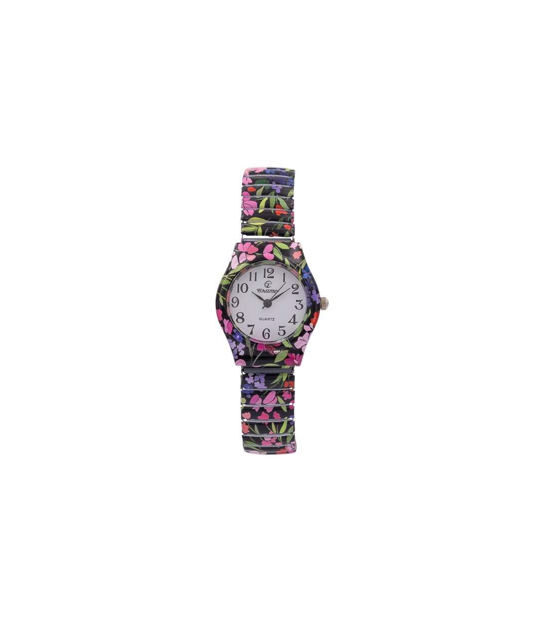 Montre Femme en Métal Noir Elastique CHTIME