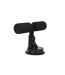 Lot de 2 Supports Ventouses Fitness 15-20cm Noir-2