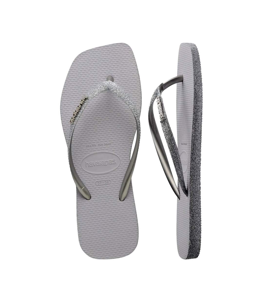 Tong à Enfiler Havaianas Slim Square Sparkle-5