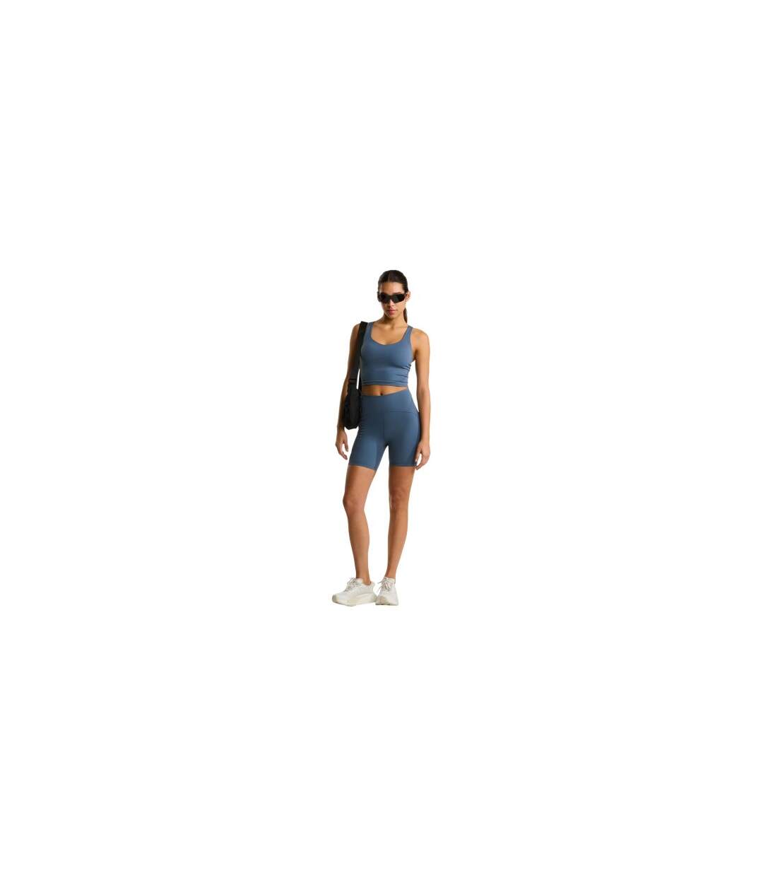 Womens/ladies Jaida High Waist Shorts Granite Grey The North Face-1