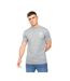 Mens Morville Cotton T-shirt Steel Blue Crosshatch-2