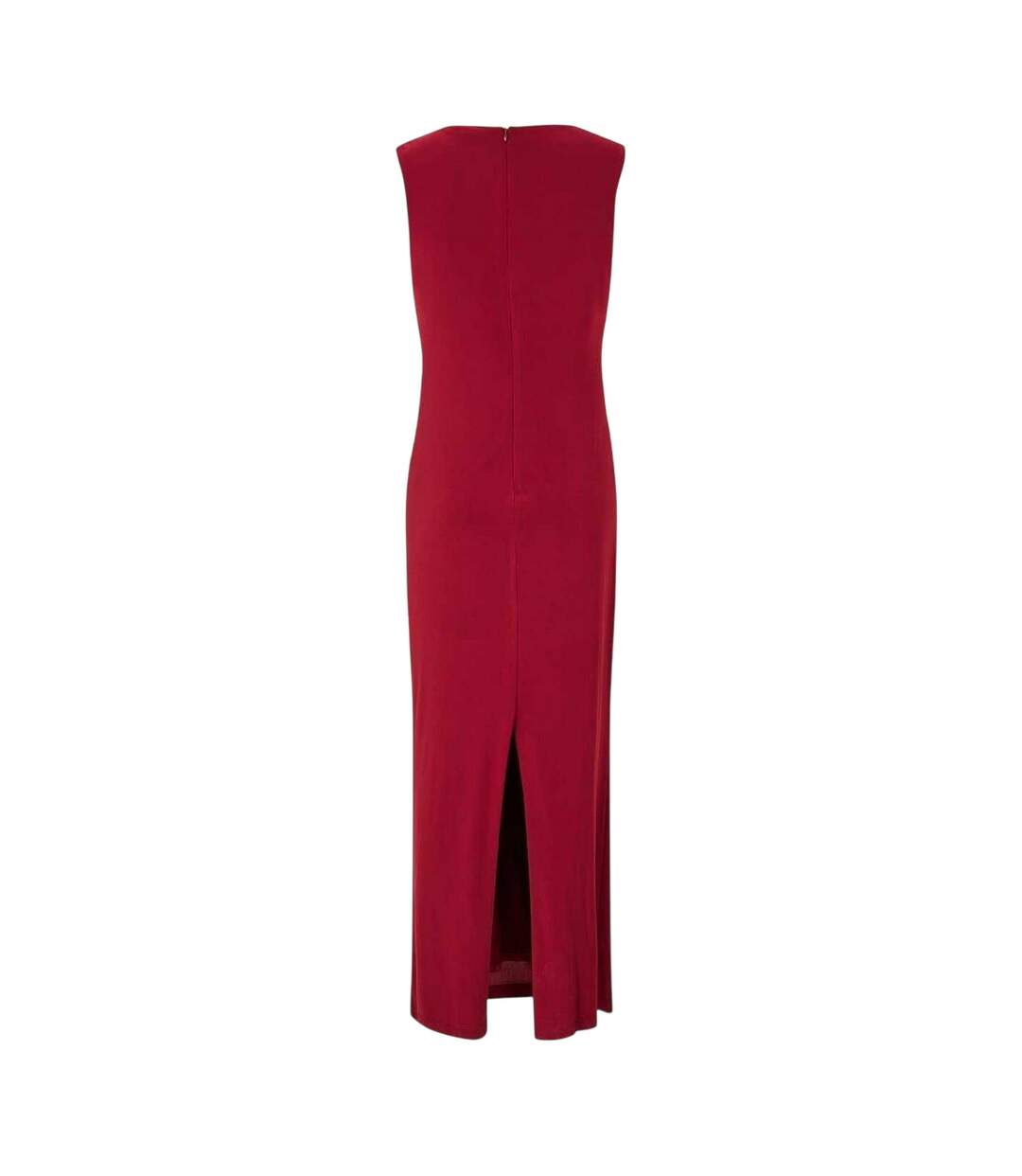 Womens/ladies Cinched Waist Maxi Dress Wine Biba-4