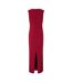 Womens/ladies Cinched Waist Maxi Dress Wine Biba-4