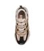 Womens/ladies Spectator Lace Up Chunky Platform Trainers Black Silver Steve Madden-3