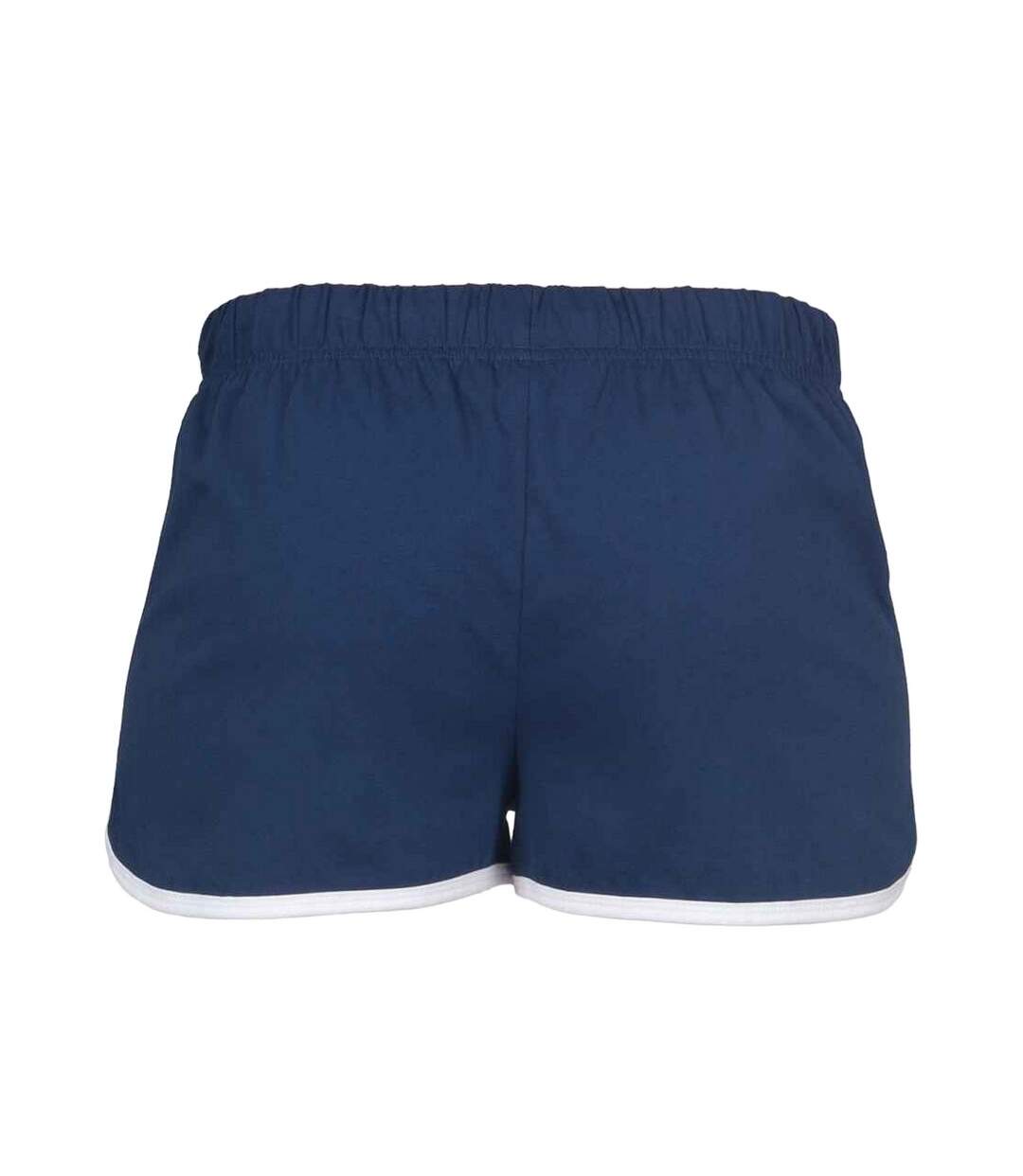 Short rétro femme bleu marine / blanc Skinni Fit-2