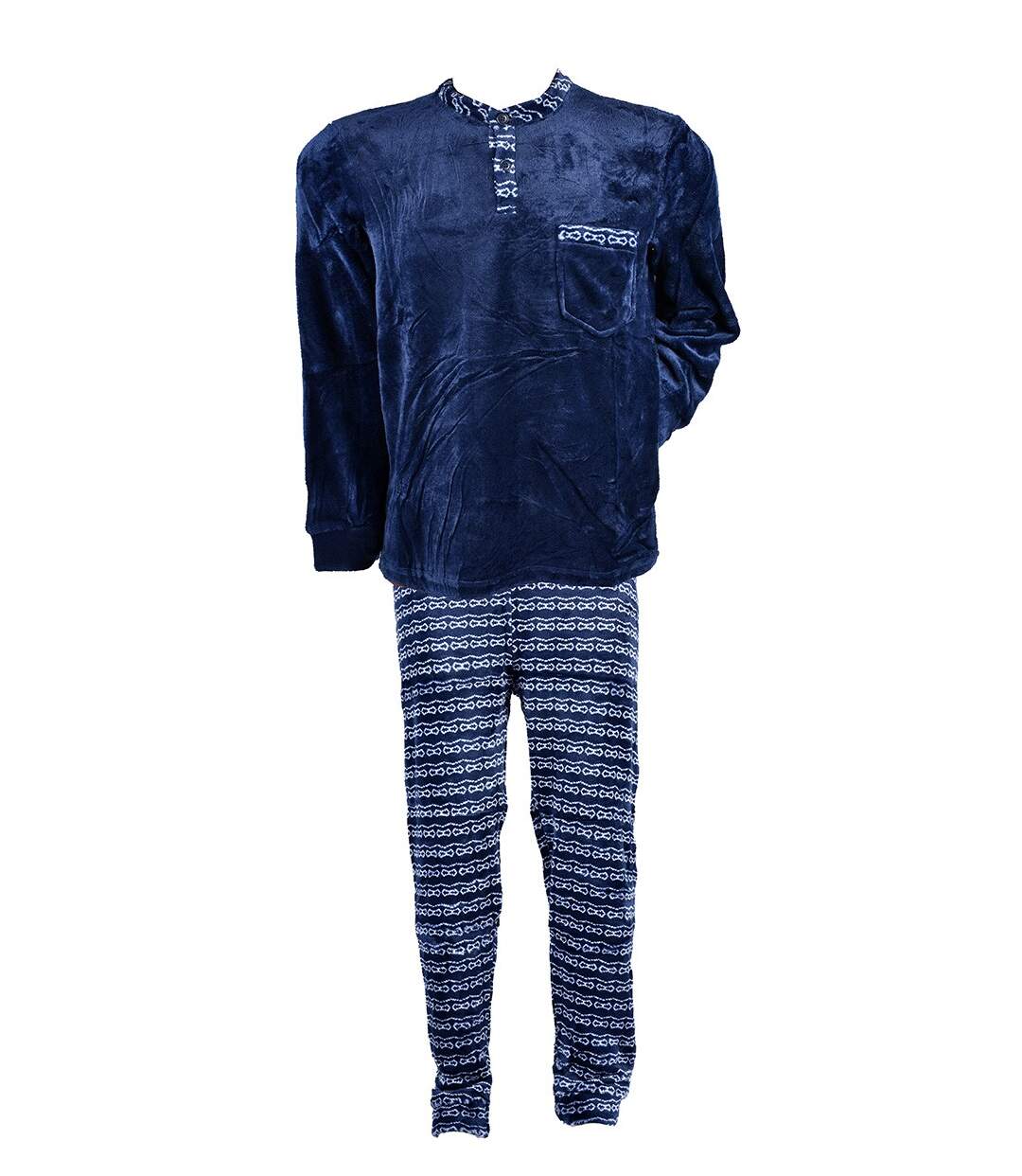 Pyjama Homme POLAIRE ECO 2545 MARINE