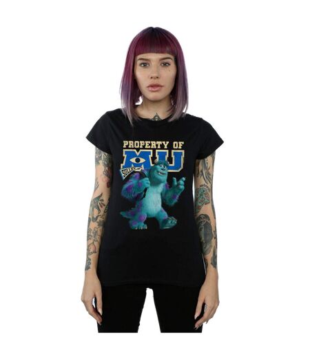 Disney Femme/Les femmes Monsters University Property Of MU Sulley - T-shirt en coton (Noir) - UTBI34067