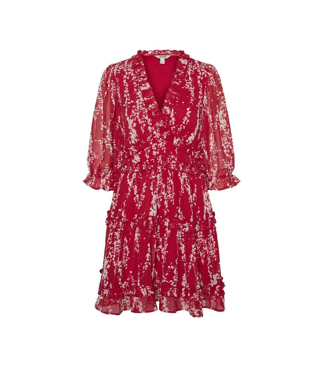 Robe rouge femme vero moda gabriella-2