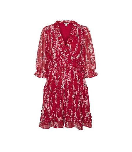Robe rouge femme vero moda gabriella