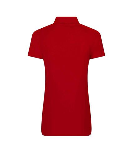 Womens/ladies polo shirt red PRO RTX