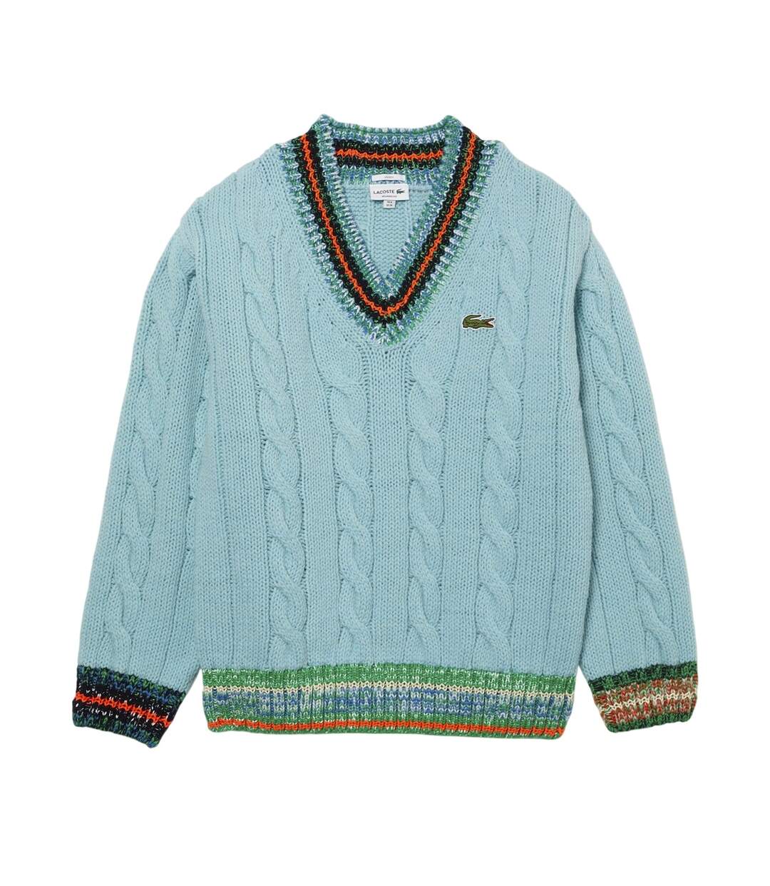 Sweat Motif/style Logo Brodé Homme Turquoise Vif Lacoste-2