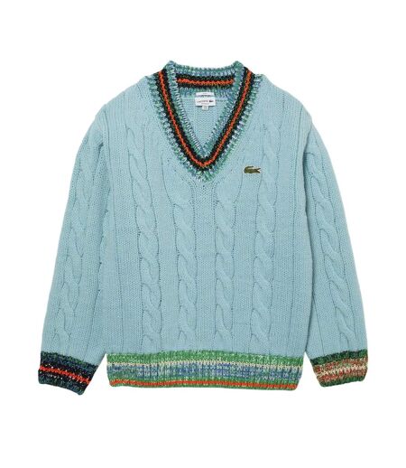 Sweat Motif/style Logo Brodé Homme Turquoise Vif Lacoste