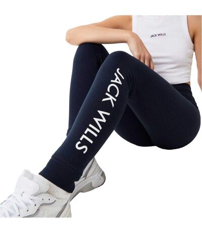Womens/ladies Premium Cotton Slim Casual Joggers Navy Jack Wills