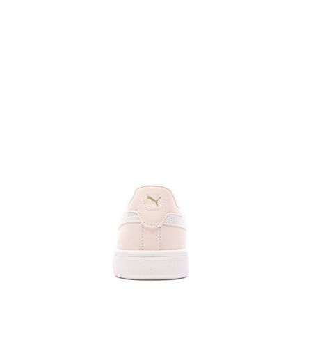 Baskets rose/blanc femme puma smash