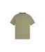 Polo Motif/style Double Pointe Homme Kaki Fred Perry-3