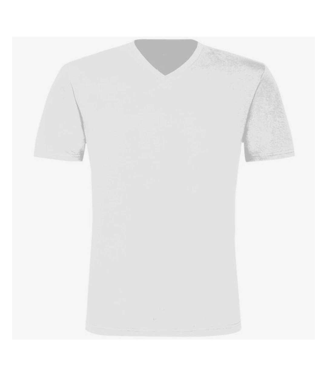 T-shirt à manches courtes exact v-neck pour homme blanc B and C