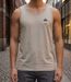 Débardeur homme Challenger SLAVE beige — Confort pur coton respirant-1