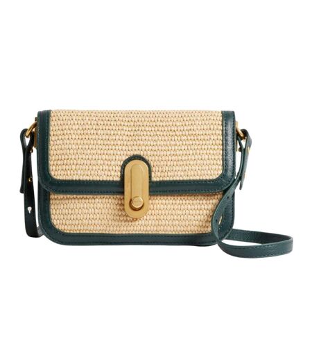 Sac À Bandoulière Motif/style À Nœud Raffia Taille Unique Raphia Vert Moyen Coquille Ted Baker