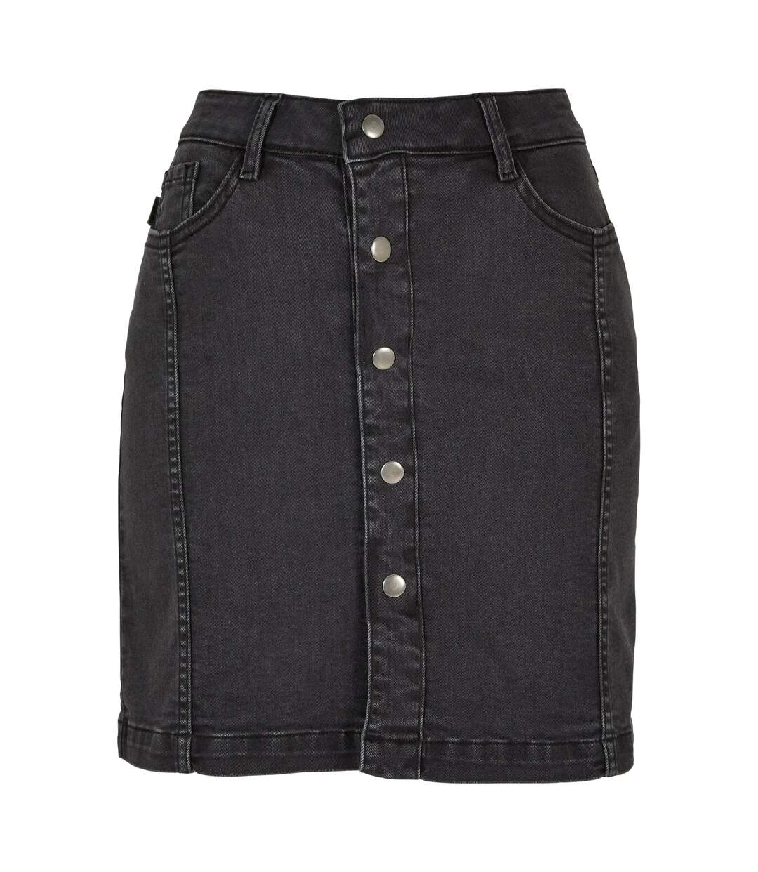 Jupe Motif/style À Bouton Femme Noir Urban Classics-1