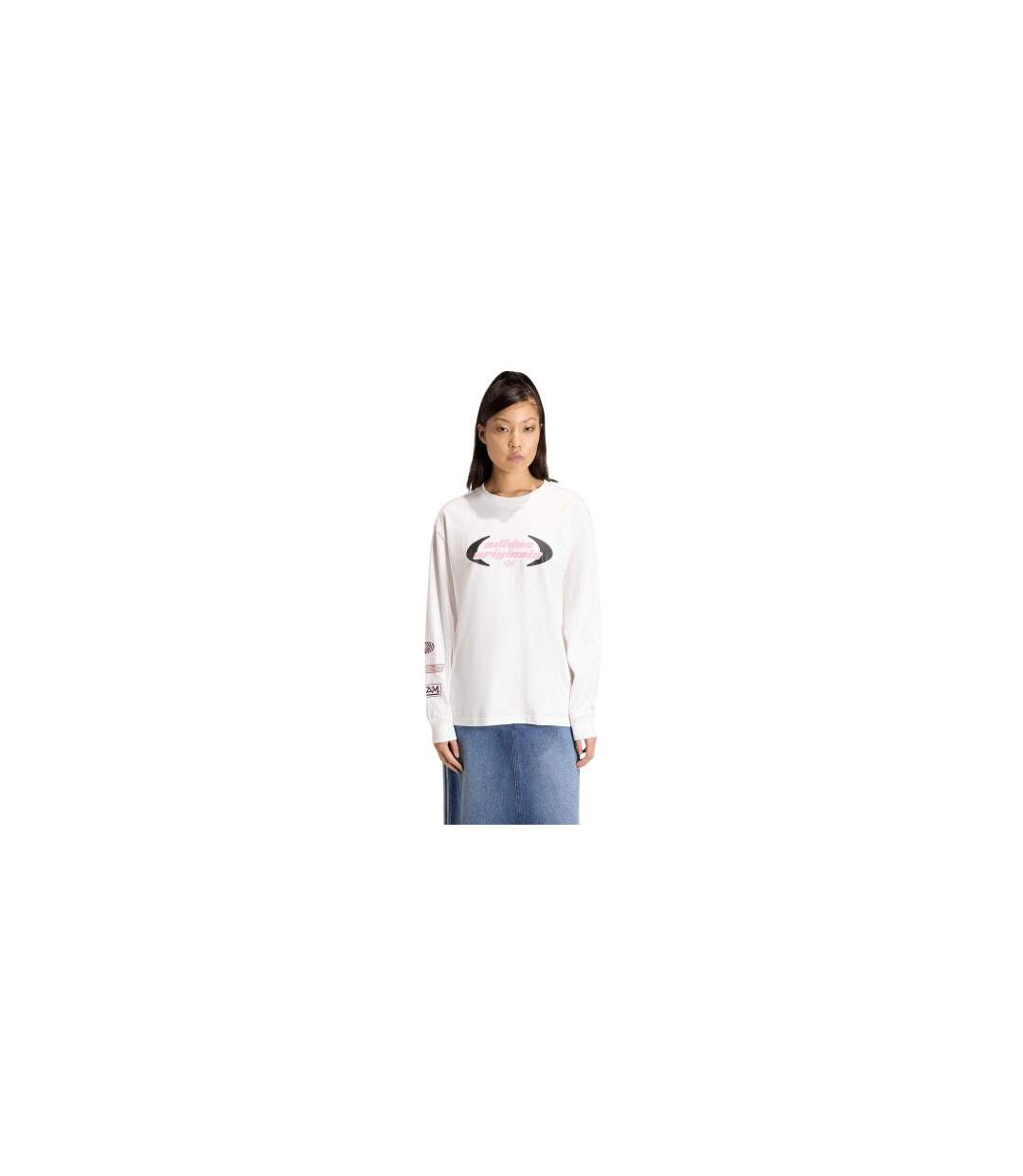 Womens/ladies Originals Long-sleeved T-shirt White Adidas-1