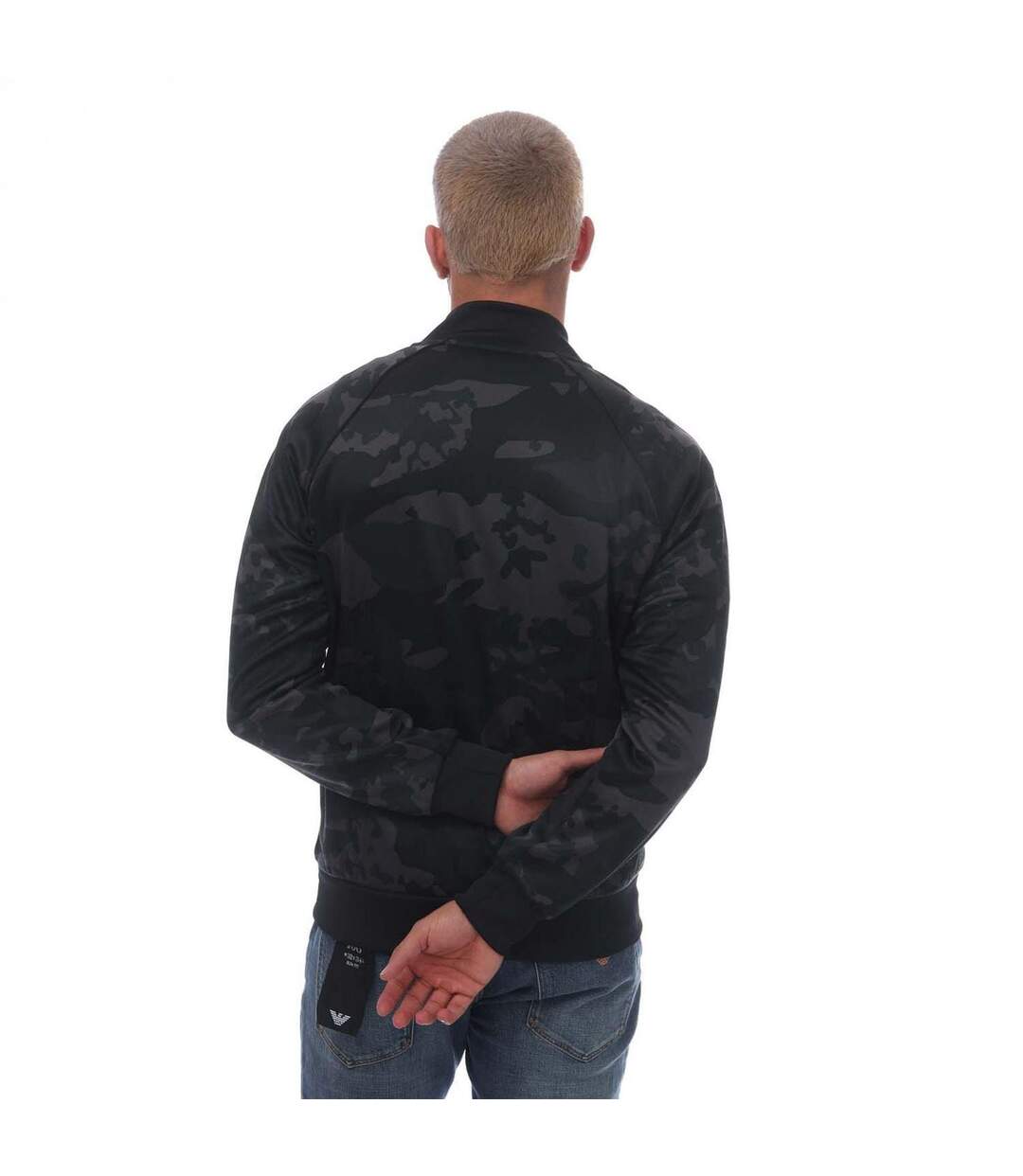 Haut De Survêtement Motif/style Camouflage Sstr Homme Noir Adidas-3