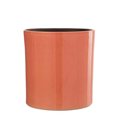 Paris Prix - Cache-pot En Céramique Design flek 25cm Orange
