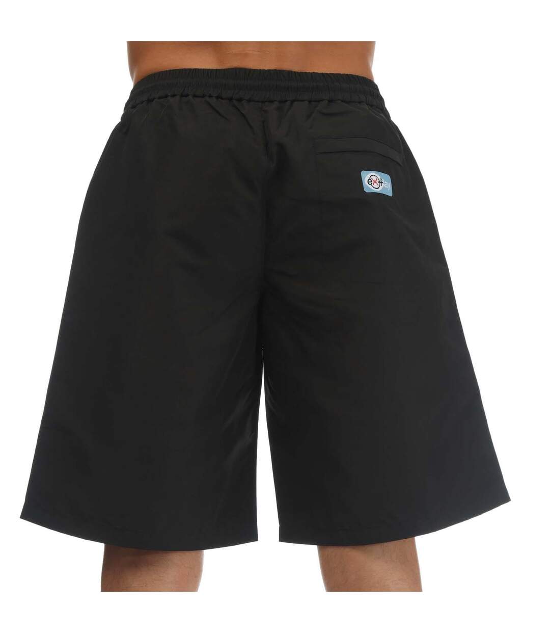 Short De Survêtement Ex Ray Homme Noir Blanc Heron Preston-2